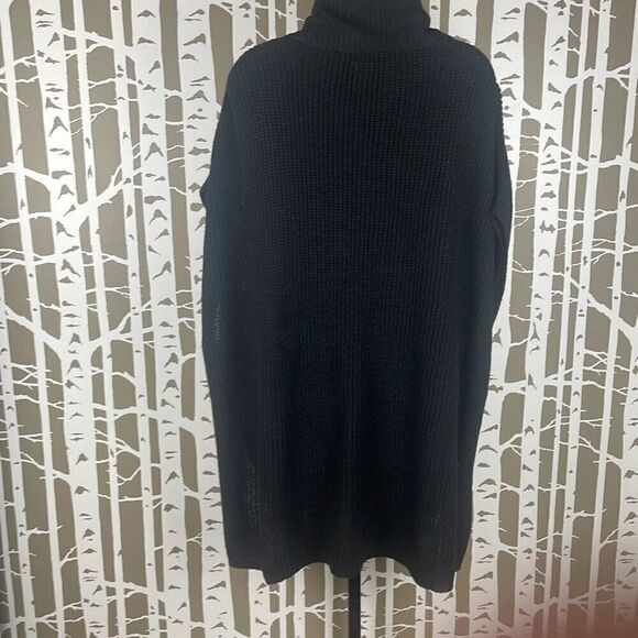 Cowl Neck Knitted Poncho S/M - Picture 4 of 7